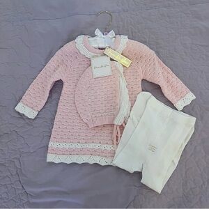 NWT crochet baby girl outfit